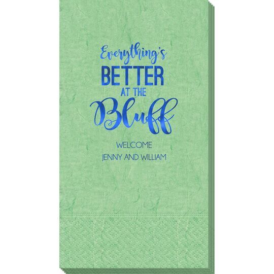 Everything's Better at the Bluff Bali Guest Towels